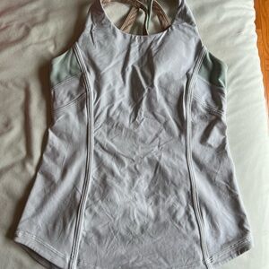 Ivivva White tank top with green accents